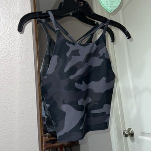 army print sports bra